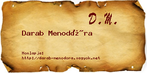 Darab Menodóra névjegykártya